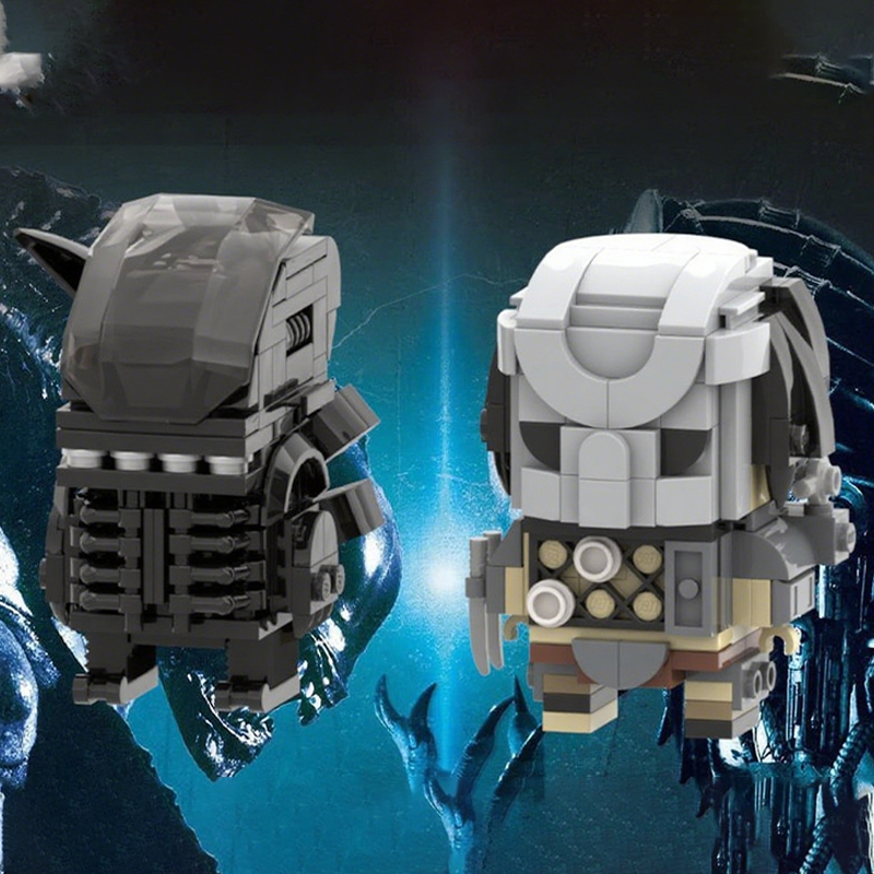 Model Kit Vs Figure - 322 pièces MOC Predator Vs Alien