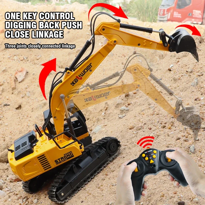 Model Kit Excavator - Huina Rc pelle 1/24 9Ch voitures