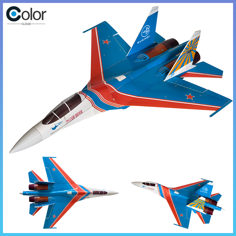 Model Kit Jet - Avion de chasse RC Su-27 à